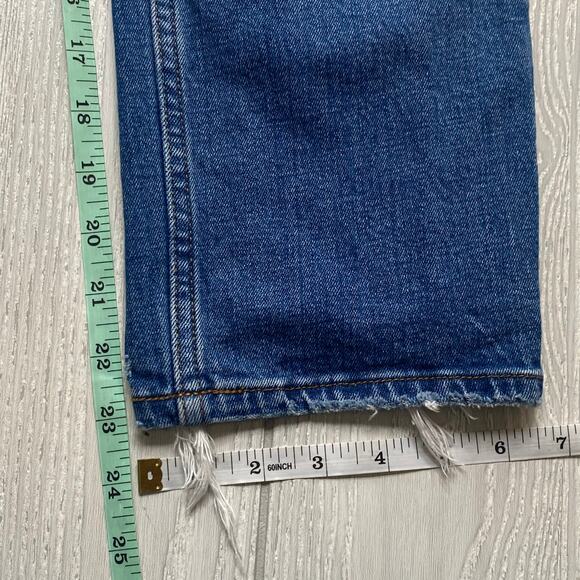 Abercrombie & Fitch Womens Blue The Ankle Straight Ultra High Rise Jeans Size 28 - Picture 5 of 12